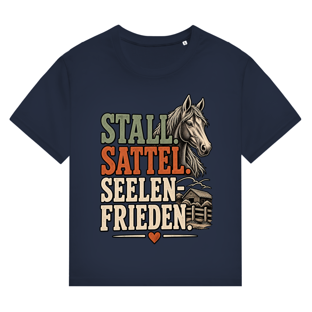 Stall. Sattel. Seelenfrieden - Damen T-Shirt