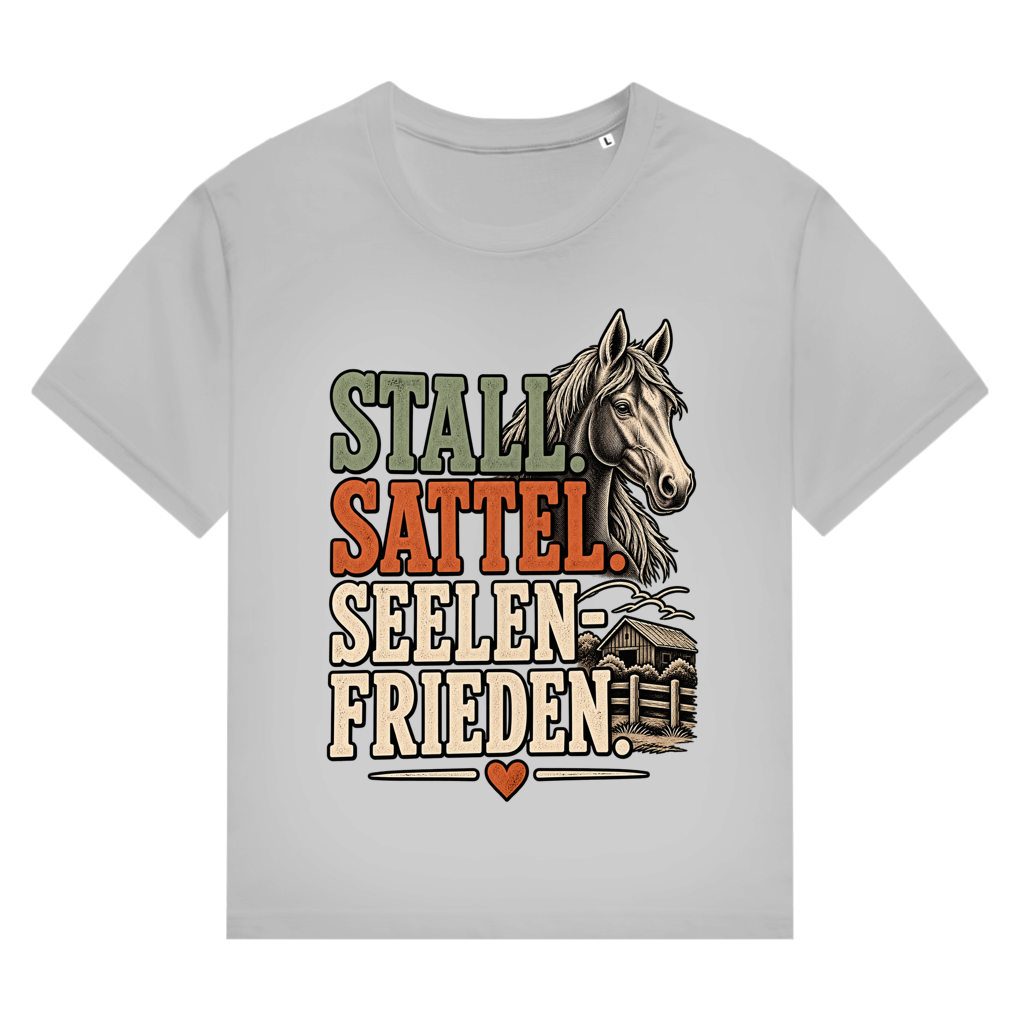 Stall. Sattel. Seelenfrieden - Damen T-Shirt