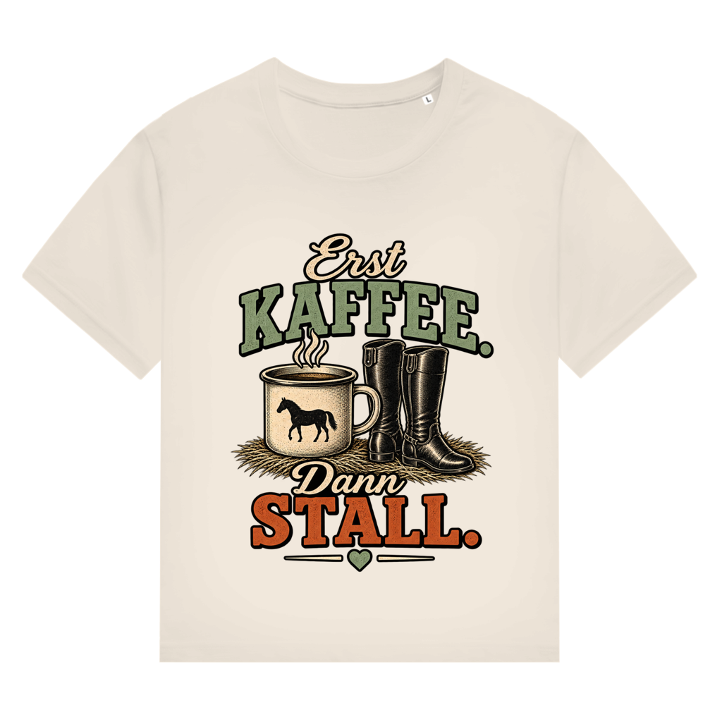 Erst Kaffee. Dann Stall. - Damen T-Shirt