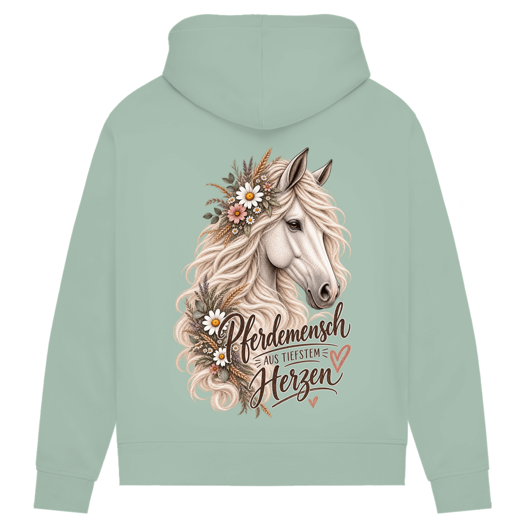 Pferdemensch aus tiefstem Herzen - Damen Premium Bio Hoodie