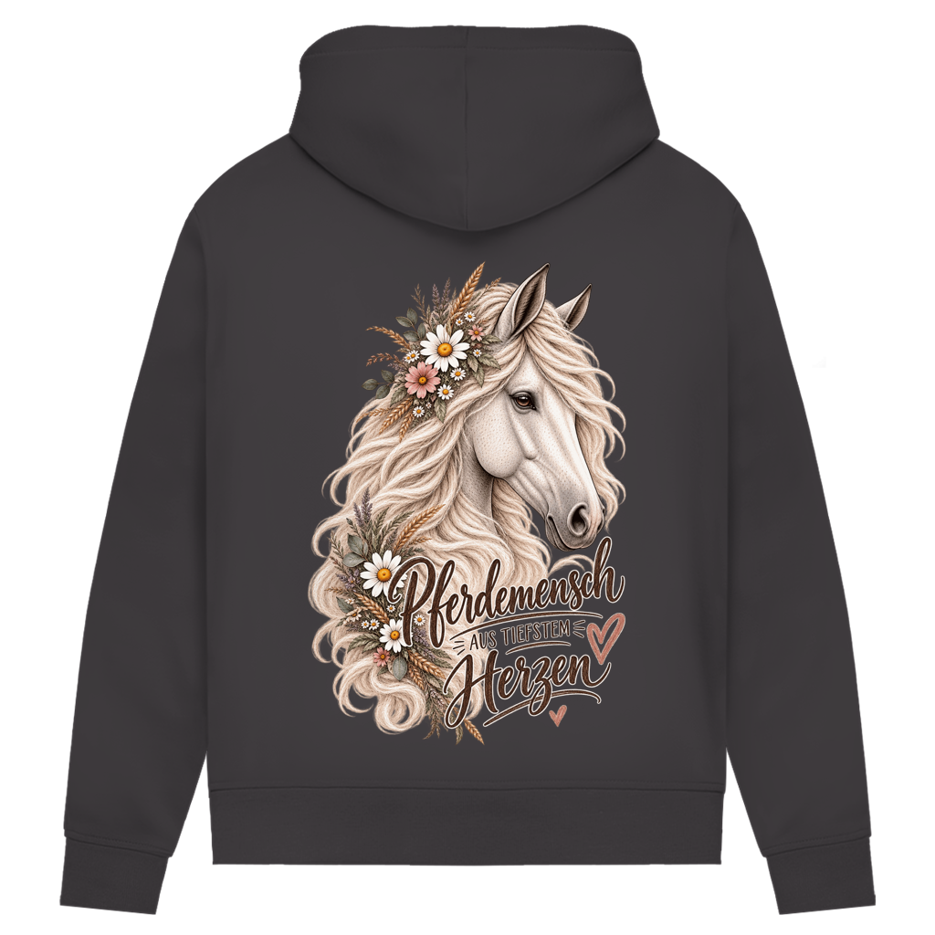 Pferdemensch aus tiefstem Herzen - Damen Premium Bio Hoodie