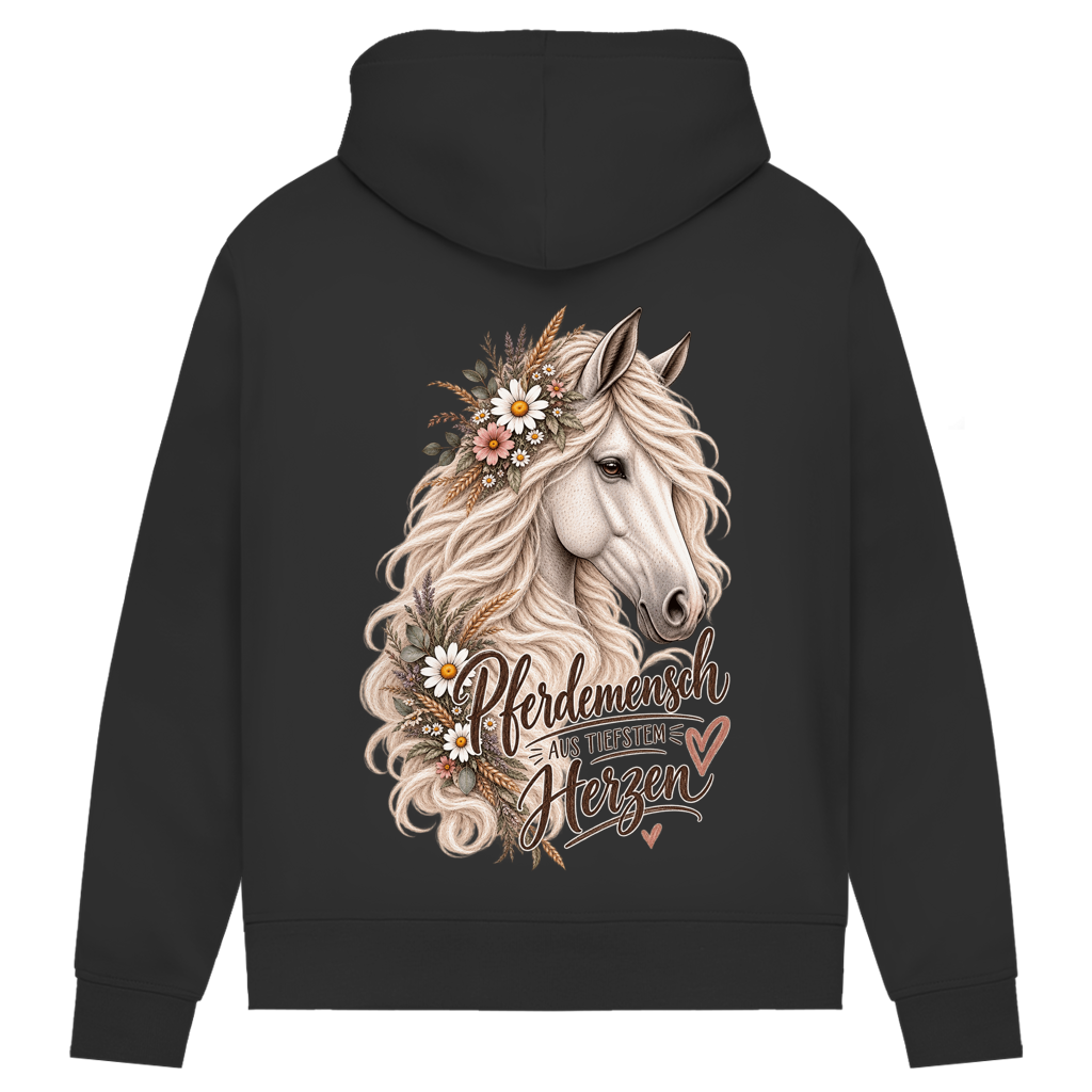 Pferdemensch aus tiefstem Herzen - Damen Premium Bio Hoodie