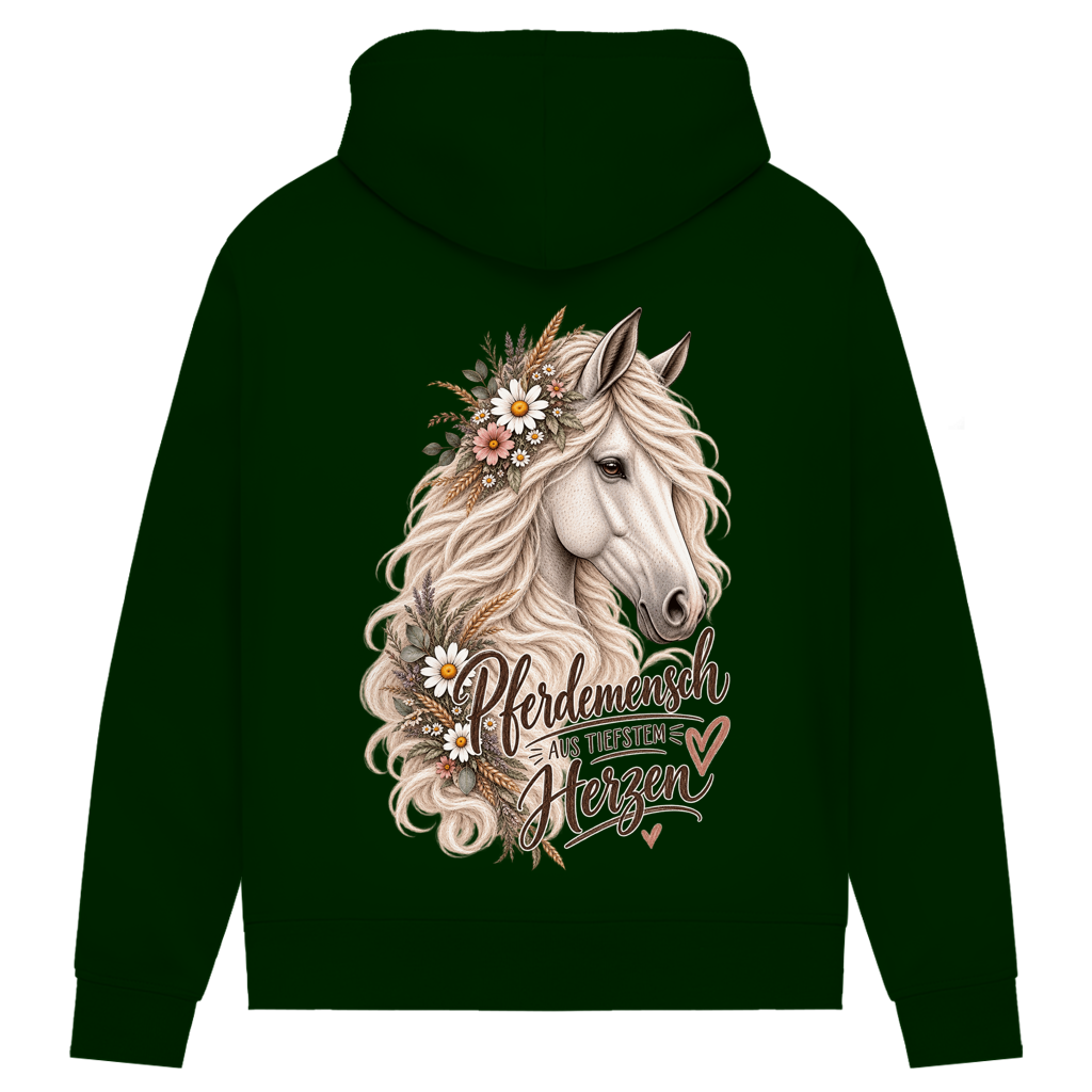 Pferdemensch aus tiefstem Herzen - Damen Premium Bio Hoodie