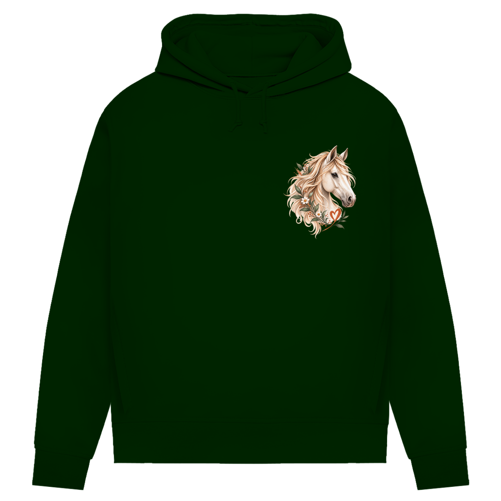 Pferdemensch aus tiefstem Herzen - Damen Premium Bio Hoodie