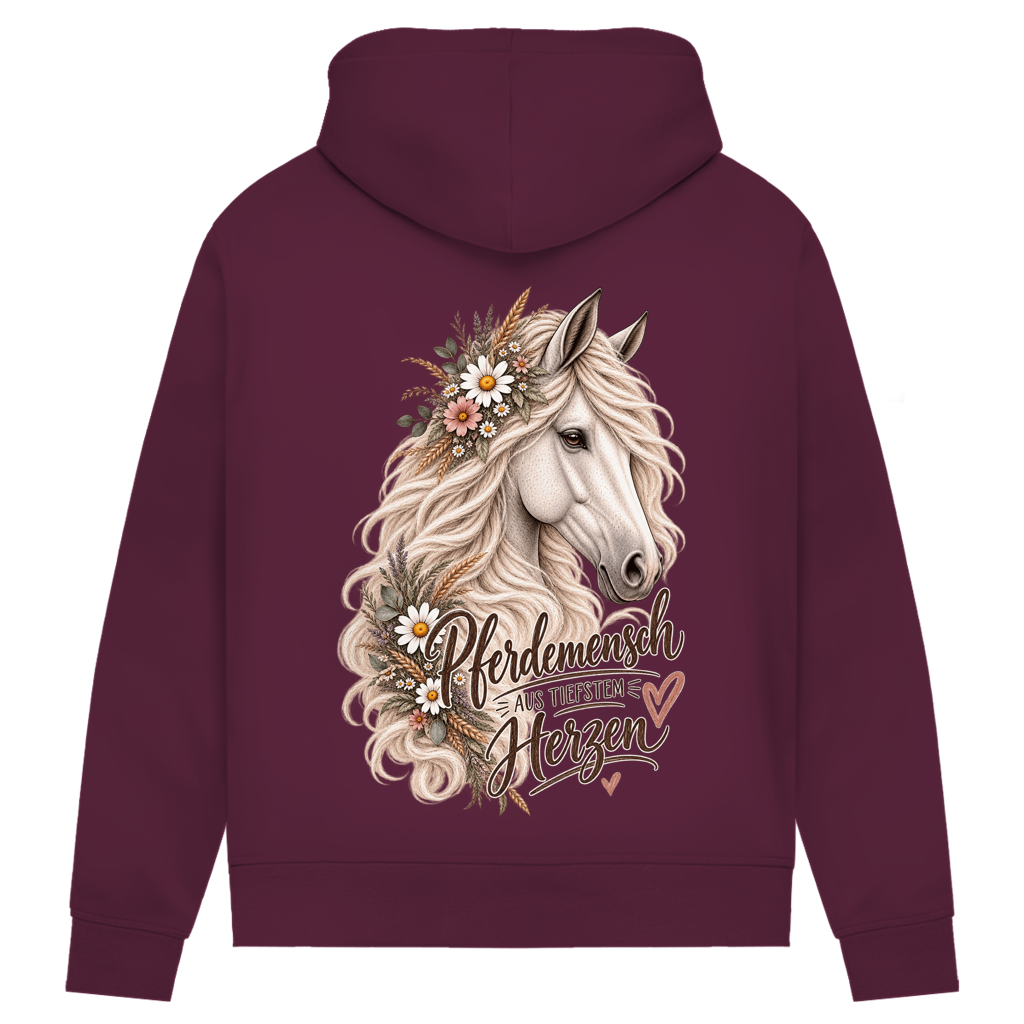 Pferdemensch aus tiefstem Herzen - Damen Premium Bio Hoodie