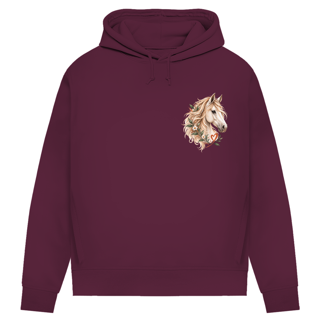 Pferdemensch aus tiefstem Herzen - Damen Premium Bio Hoodie