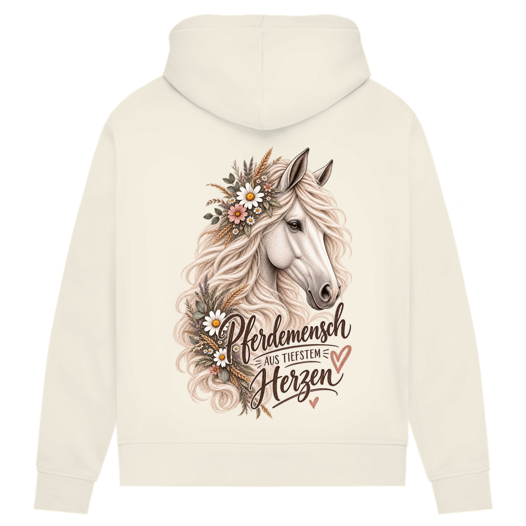 Pferdemensch aus tiefstem Herzen - Damen Premium Bio Hoodie