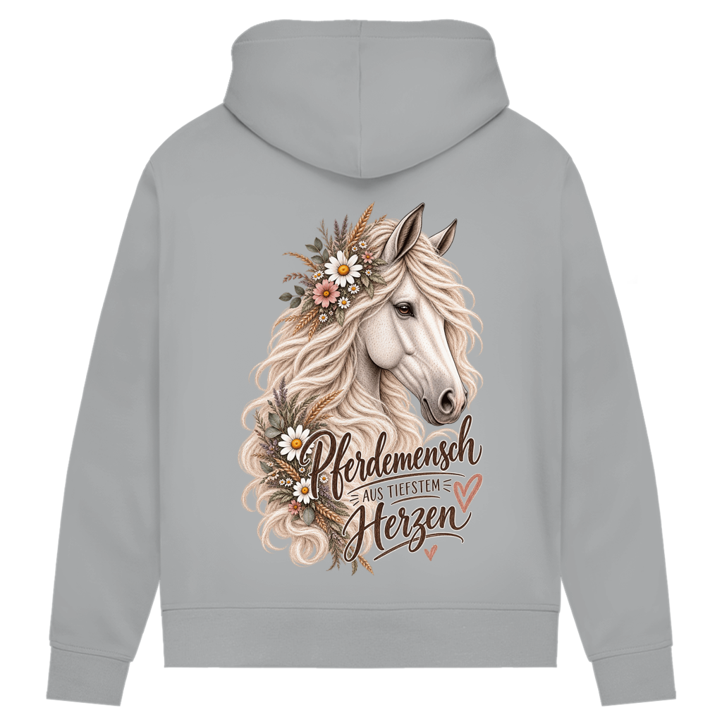 Pferdemensch aus tiefstem Herzen - Damen Premium Bio Hoodie