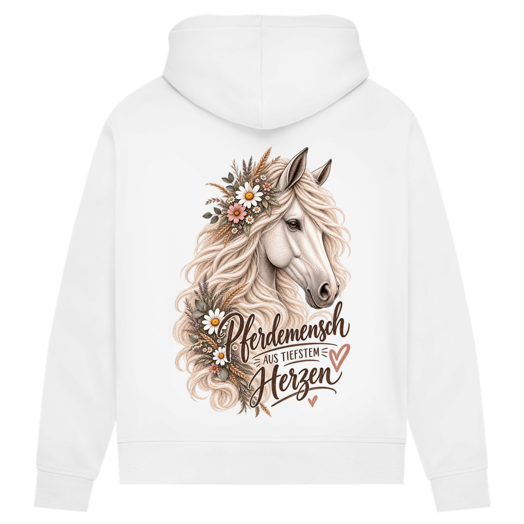 Pferdemensch aus tiefstem Herzen - Damen Premium Bio Hoodie